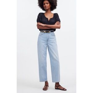 (33) The Perfect Vintage Wide-Leg Crop Jean Madewell